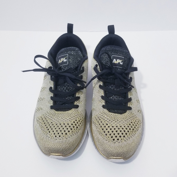 APL TechLoom Pro Shoes Size 8 Gold EUC - Picture 4 of 11